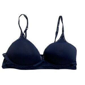 Nautica Intimates Navy Blue Everyday Comfort Bra Size‎ 36C